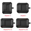 for Airpods Pro 2 Generation 2nd 1st Case Secure Lock Clip Carbon Fiber Hard Shell Case Cover with Keychain for AirPods 3 2 Case