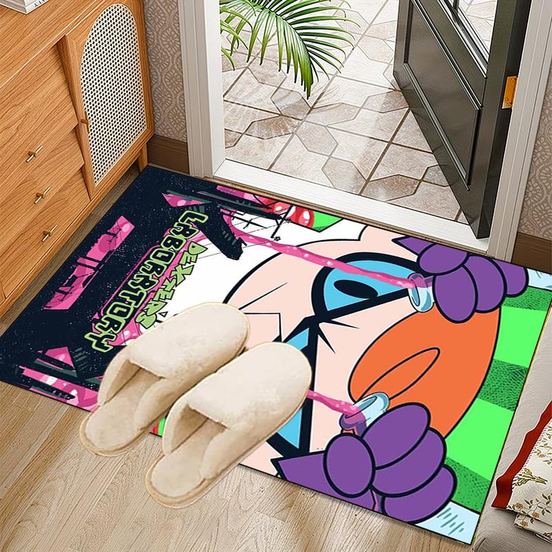 Dexter's Electric Adventure Rug Office Carpet Non-Slip Mat, Chair Rug Floor Covering for Gaming, Bedroom, Living Room , Home Decor Christmas Gift