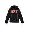 Off-White Толстовка с капюшоном с принтом Off-Letter, топы унисекс, черный OMBB021F172460441019