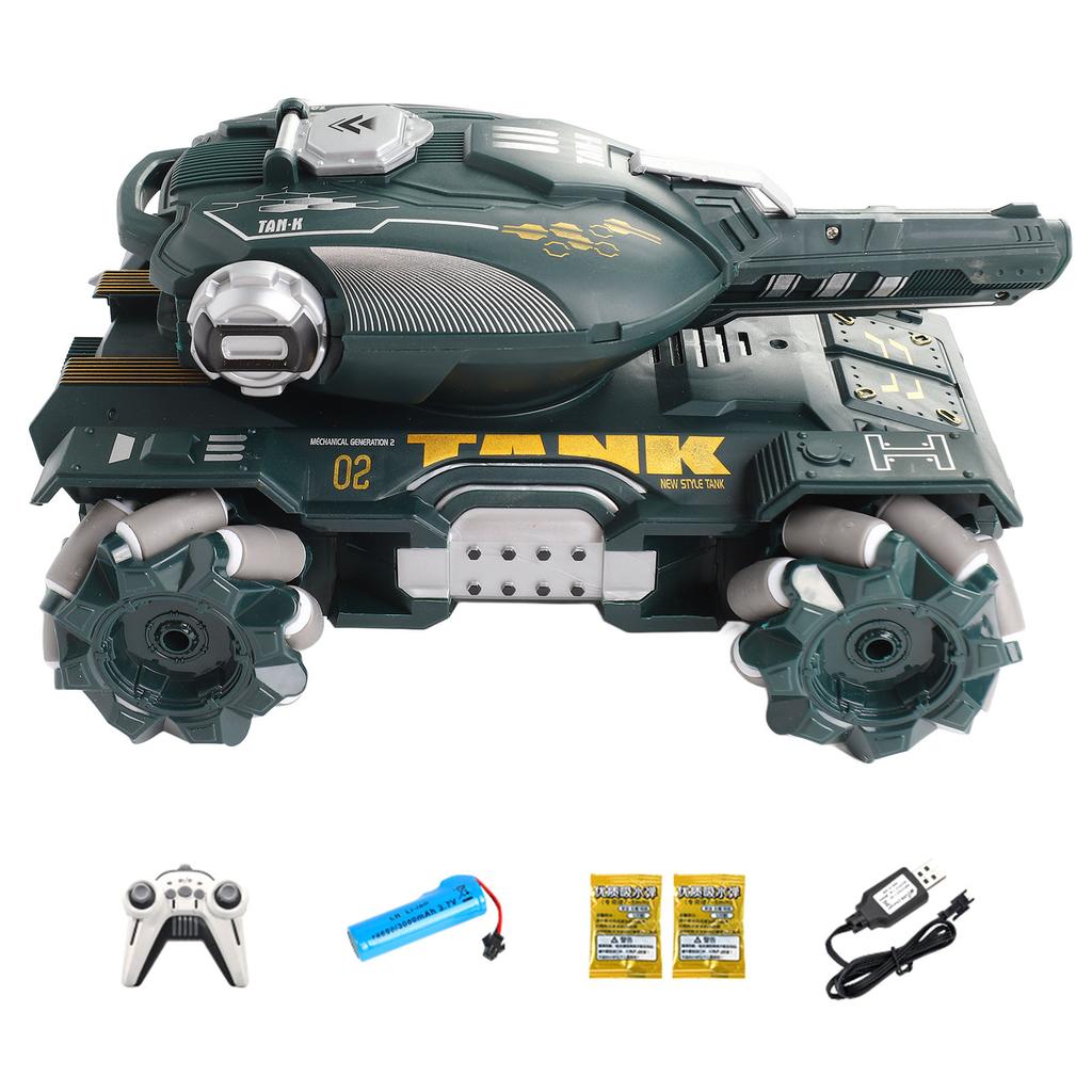 RC Water Bomb Car Toy 2.4GHz Remote Control Electric Stunt Water Balls Tank Car for Kids