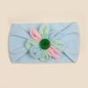 New children's nylon elastic headband, baby candy-colored flower headscarf, summer thin baby hair accessories