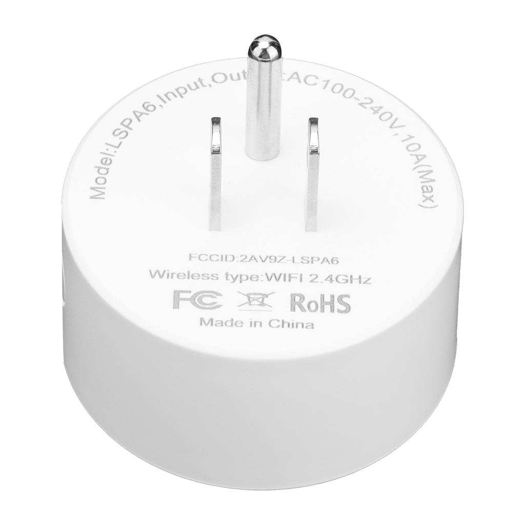 Умная розетка WiFi с функцией таймера для бытового использования, вилка США 100‑240 В