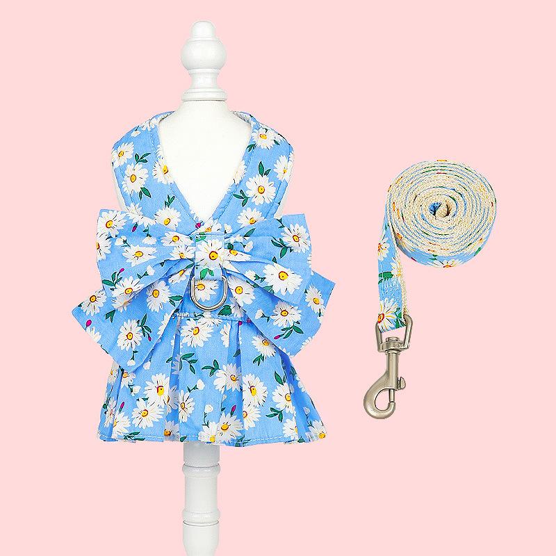 Товары для животных Поводок для собак Летняя тонкая юбка для маленьких собак Шлейка для кошек