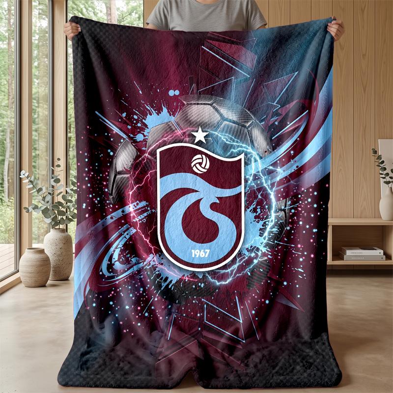 Trabzonspor FC Soft Flannel Fleece Blanket Lightweight Cozy Warm Throw Blanket For Sofa Bed Home Decor