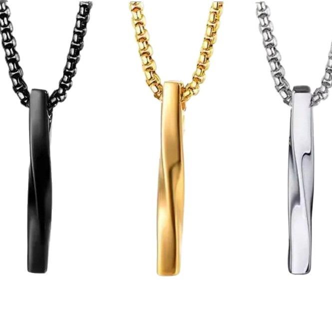 The Möbius spiral necklace is a trendy and unique fashion accessory that is both chic and simple exuding a sophisticated