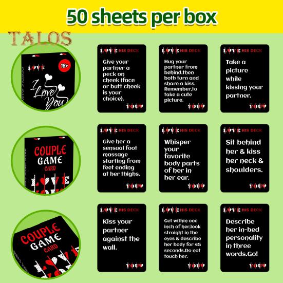50 шт./кор. Интерактивная карточная игра для пар, вечеринка, свидание, взрослые, построение отношений, разговорные карты, настольная игра, подарок на годовщину ко Дню святого Валентина