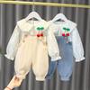 Baby Girls Clothes Set 2pcs Autumn Fashion Style High Quality Hooded Child Infant Casual Suit