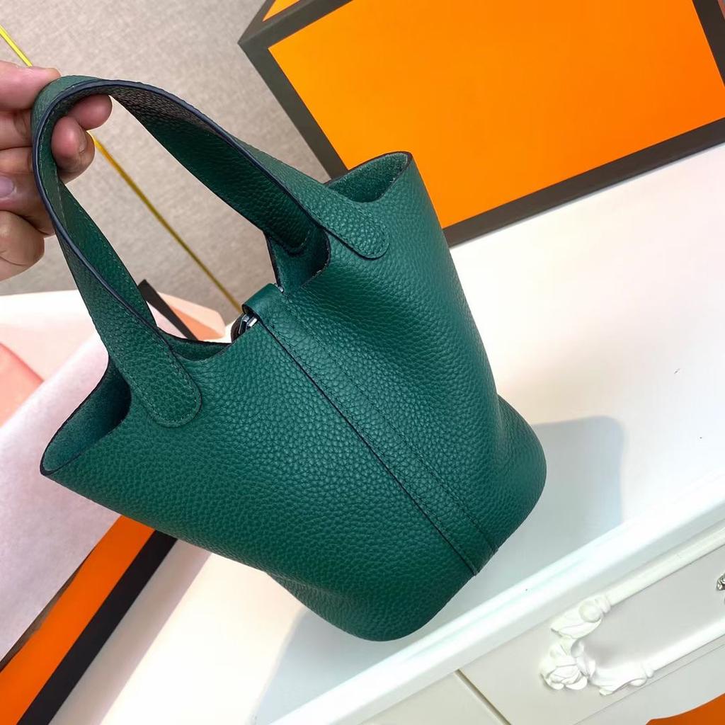 Высококачественная полуручная плетеная сумка-корзина из растительных волокон togo первый слой коровья кожа commuter bag натуральная кожа портативная сумка-ведро женская 18 см