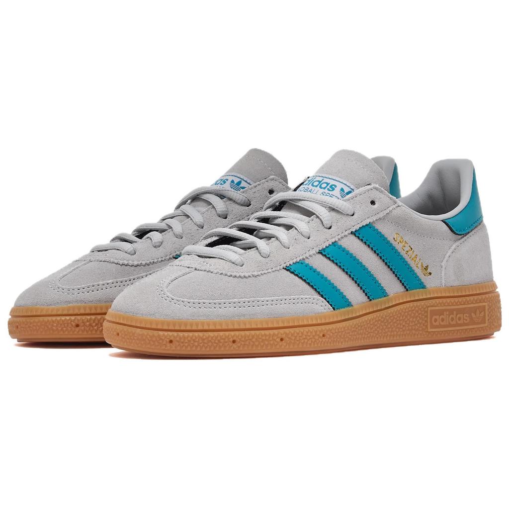 Adidas Гандбол Специаль Серый Чисто-бирюзовый Мужские Кроссовки Серо-два Золотой-металлик JR3844