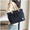 Japanese Style Simple Handbag Multi Pocket Shoulder Bag Simple Canvas Tote Bag  Shopping
