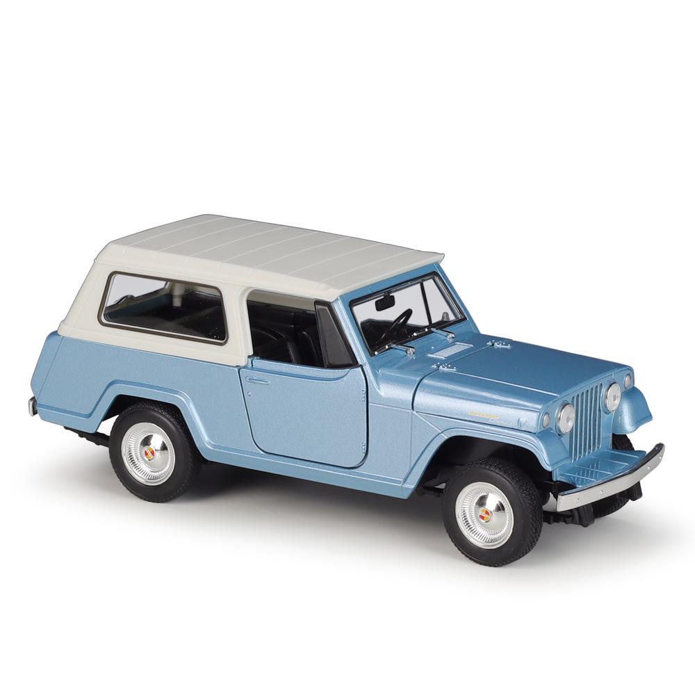 WELLY 1:24 Jeep Jeepster Commando 1967 Alloy Car Diecasts & Toy Vehicles Car Model Miniature Scale Model Car Toy For Children