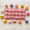 KuviKoo™ Silicone Baking Molds Set - Flowers, Leaves, Candy, Bow Shapes for Chocolate, Gummies, Ice Decoration, Food Safe Material, Easy to Clean