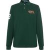Polo Fw21 Slim Fit Three Pony Logo Long Sleeve Polo Shirt Men Tops Green MNPOKNI16821651-300