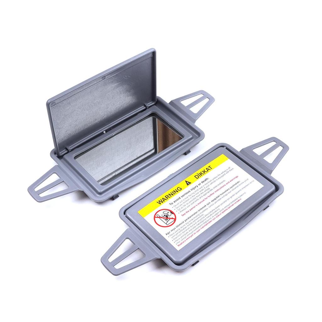 BDP182-1, 2 шт., козырек от солнца, косметический чехол для зеркала и зеркало, серый для Mercedes W210 W211 21081025101A21 2118100410