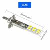 12SMD-5050 6000K Super Bright 55W LED H1 Car Fog Light DRL Headlight Driving Bulb Turn Signals