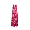 Rhodia Women's Pink Floral Backless Dress