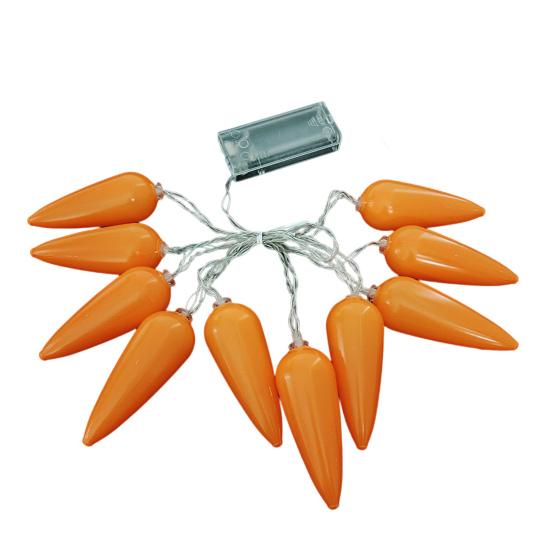 Лампа в виде пасхального яйца, креативная работа от батареи, функция «всегда включено», без мерцания, удлиненная гирлянда для морковного яйца, светодиодные пасхальные украшения, товары для вечеринок