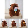 Adorable Capybara Plush Keychain Soft Cute Rodent Bag Charm For Animal Lovers