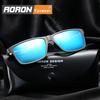 Модные алюминиевые поляризованные солнцезащитные очки, мужские индивидуальные солнцезащитные очки, очки для водителя, UV400, с антибликовым покрытием