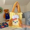 Cookie Ann Cuter Yellow Backpack With Plush Ears Large Capacity Pink Bow Design