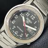 ПОДЛИННЫЕ ВИНТАЖНЫЕ МУЖСКИЕ АВТОМАТИЧЕСКИЕ ЧАСЫ SEIKO 5 ЯПОНСКОГО ПРОИЗВОДСТВА С ЧЕРНЫМ ЦИФЕРБЛАТОМ a702411-5