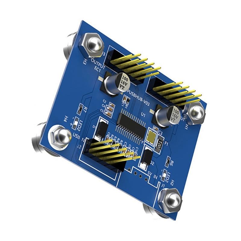 9Pin USB Splitter Expansion Card 1 to 2 USB2.0 9-Pin Extension Adapter Board For Desktop Motherboardd Header