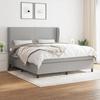 VidaXL Divan Bed with Mattress Light Grey 180x200cm Fabric - Model 3127821