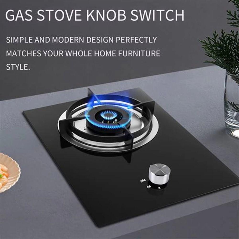 Silver Barbecue Stove Knob Round Stove Switch Knob New Stove Accessories