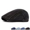 Denim Beret Women's Autumn Cap British Vintage Forward Cap Men's Newsboy Cap