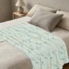 Soft Plush Flannel Blanket - Machine Washable, Cozy Floral Throw, Ideal for Home, Office Napping, Halloween & Christmas Use