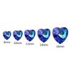 Heart Gem Crystal Rhinestone Pendant for DIY Earrings