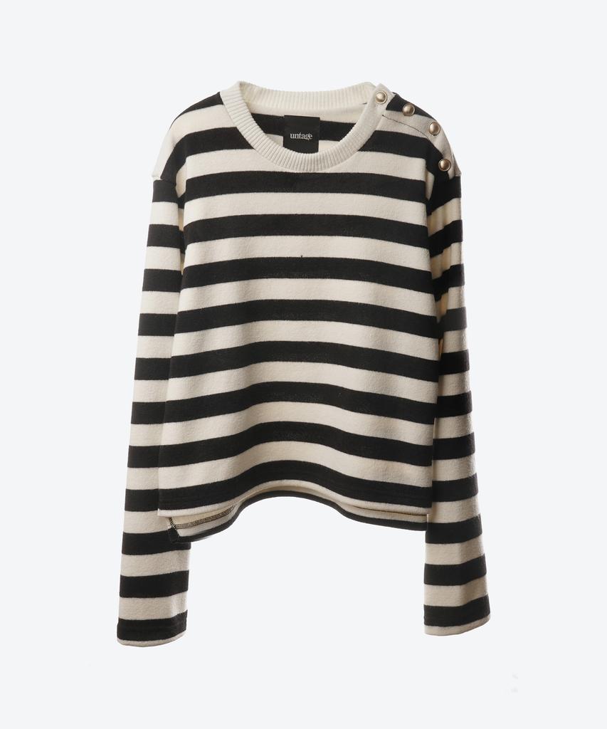 UNTAGE Striped Knit Crop Top (Man)_Utw-Fc24