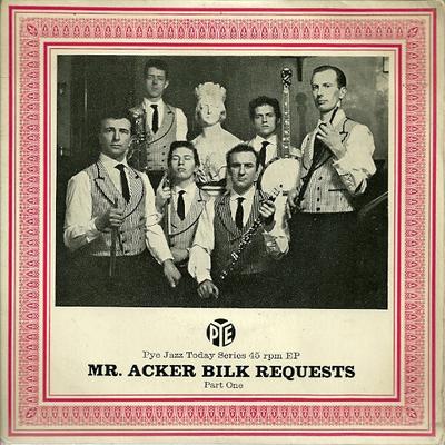 7-дюймовая пластинка ACKER BILK HIS PARAMOUNT JAZZ BAN Мистер. Акер Бильк Запросы Часть Первая NJE1070 Pye Records 1959 Великобритания Джаз Б/у