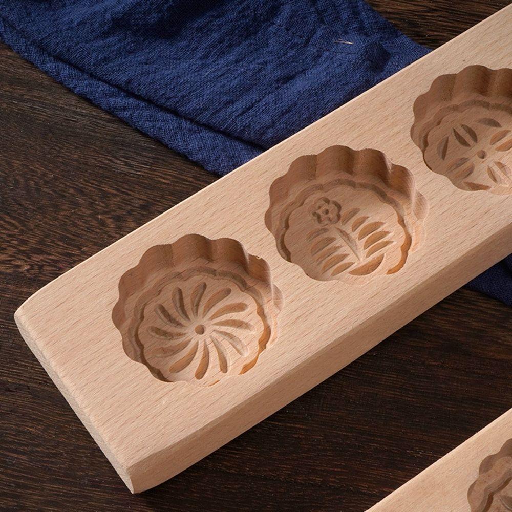 Mould Press Mid-autumn Festival 5 Flower Moon Cake Mold Cake Mold Baking Mold Decorating Tools