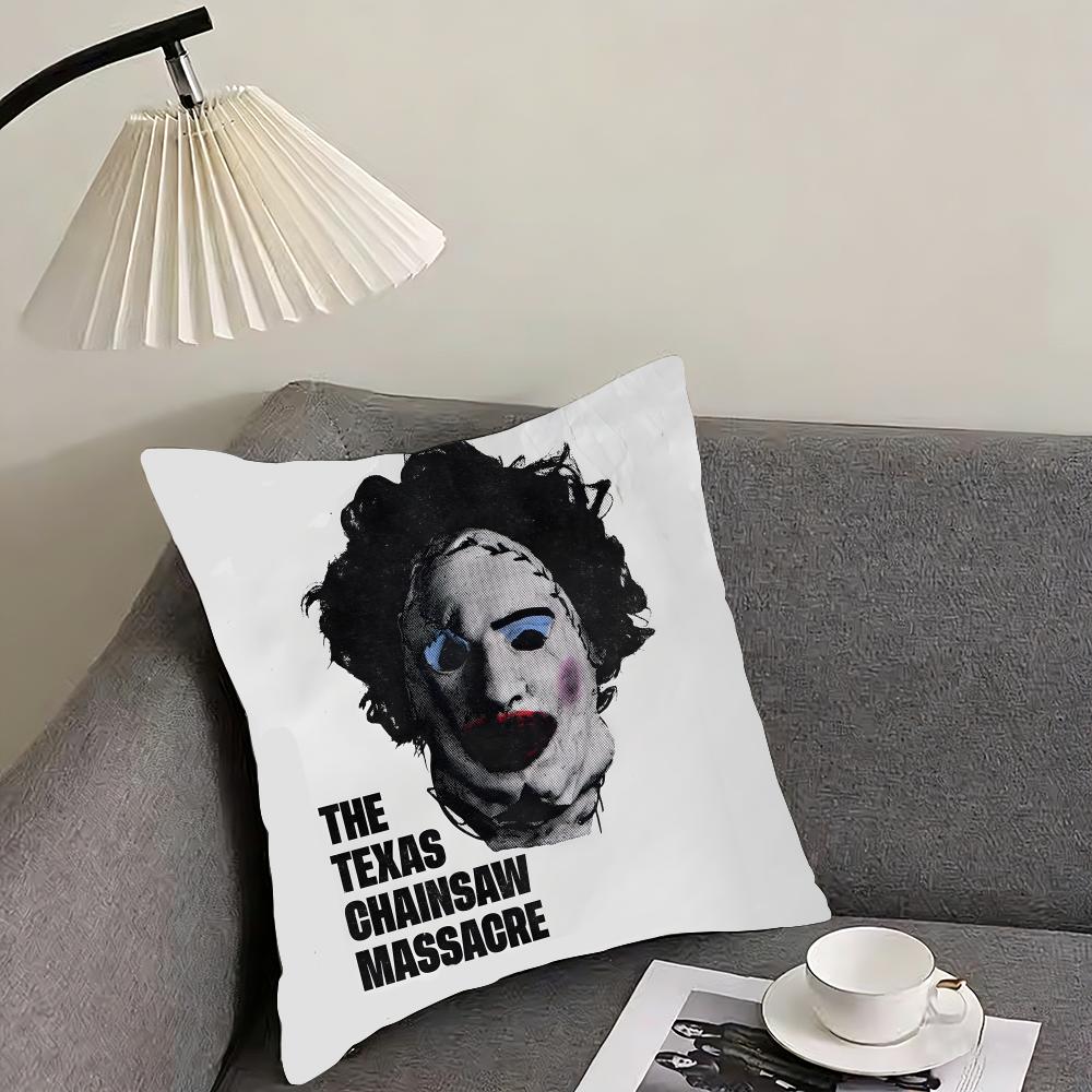 SSaw MassacreE Movie Cushion Cover Pillowcase Ultra Soft Skin Friendly Fabric Cloud Like Comfort Concealed Zipper