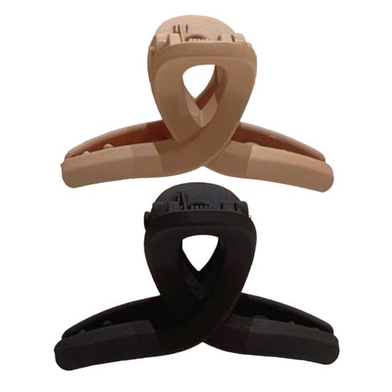 1/2 шт. Пластиковые заколки-крабы для волос с нескользящим надежным захватом, матовые цветные, с переплетающимися зубцами, зажим для волос, аксессуары для волос