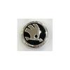 Skoda Alloy Wheel Centre Caps Black/Chrome 56Mm Vrs Rs Octavia Vrs X 4