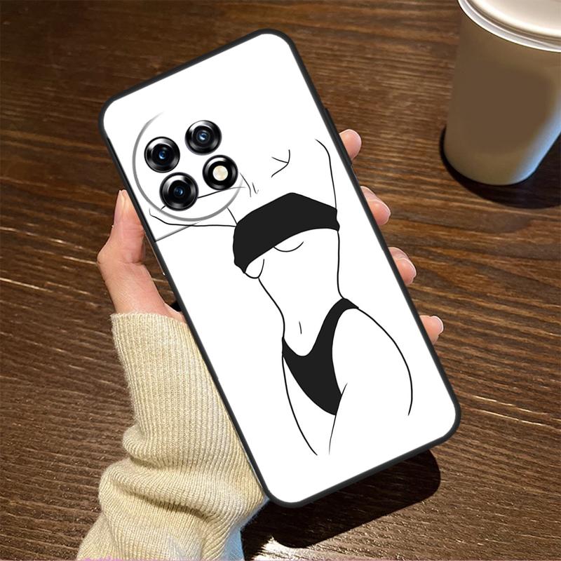 Чехол Woman Body Line Art для OnePlus 11 8 9 10 Pro 8T 9RT 10R 10T OnePlus Nord 3 CE 2 Lite 2T N10 N20 N30