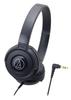 Audio Technica ATH-S100 BK Headphones Wired STREET MONITORING Portable On-Ear Headphones Black