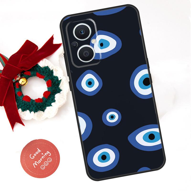 Чехол с мультяшным рисунком «Большие глаза» для OPPO Reno 8 Lite 10 11 12 13 14 Pro 11F 12F 13F 14F OPPO Find X8 X5 X6 X9 Pro Case