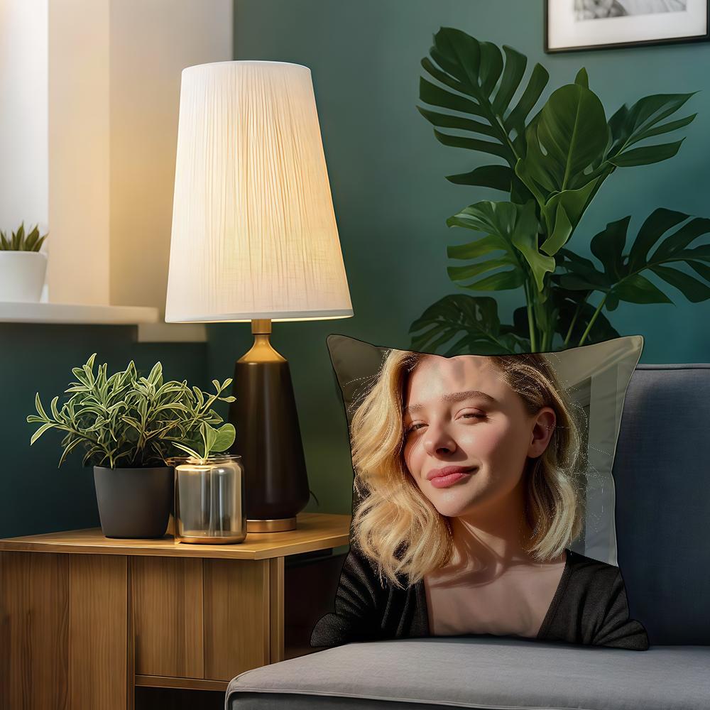 Наволочка Для дивана C-Chloe Moretz G-Grace Автомобиля Офиса Кафе Актера Мягкая и Удобная Двусторонняя Печать Наволочка