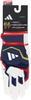 Adidas Baseball Batting 51 Size LBG404 Gloves, Basic, White/Navy (1129), L,