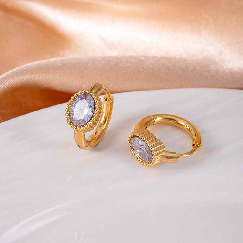 Высококачественные серьги-звезды из нержавеющей стали с винтажными изумрудами и цирконами