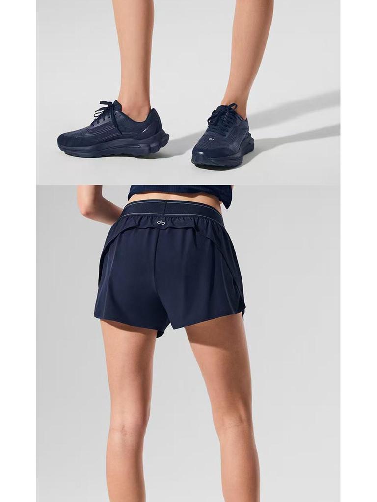 Короткие шорты для йоги Alo Casual Slim: Спортивная одежда, подчеркивающая фигуру, свободного кроя для весны и лета