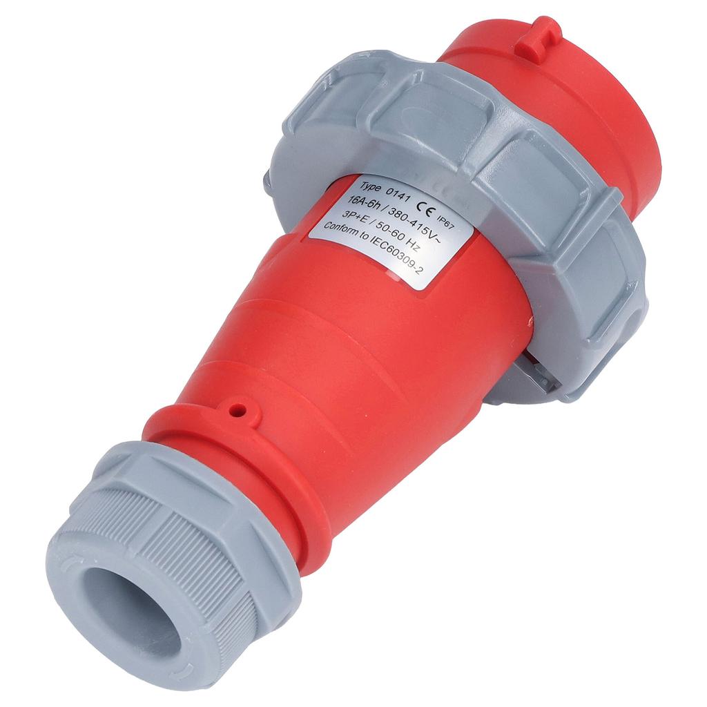 Industrial Connector IP67 Waterproof Concealed Mount Aviation Plug 4 Pin 3P+E AC 380415V 16A