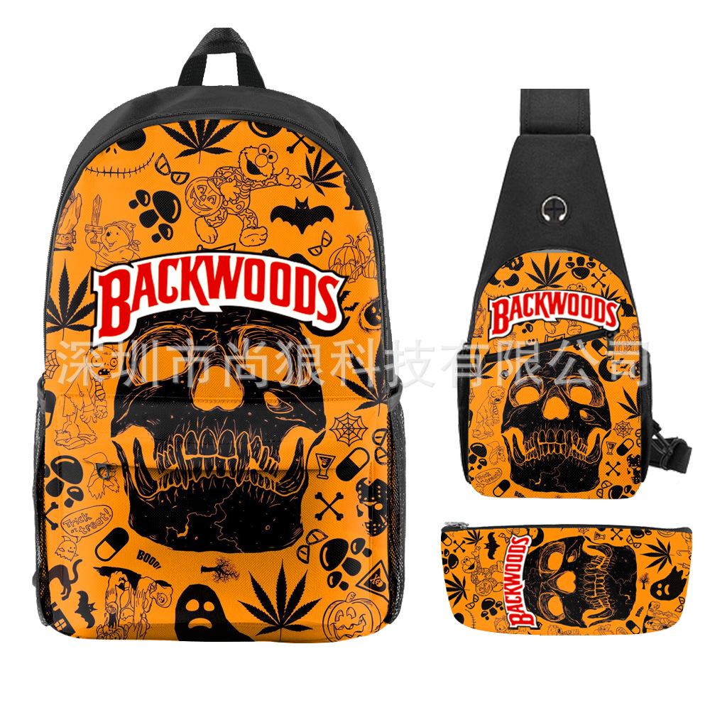 Школьный рюкзак для ученика Backwoods Рюкзак Сумка через плечо Школьная сумка Рюкзак большой емкости Водонепроницаемый рюкзак