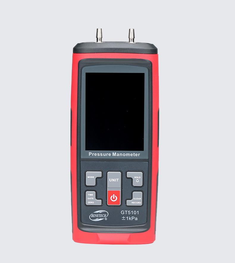 Цифровой дифференциальный манометр и вакуумметр BENETECH для газа и ветра