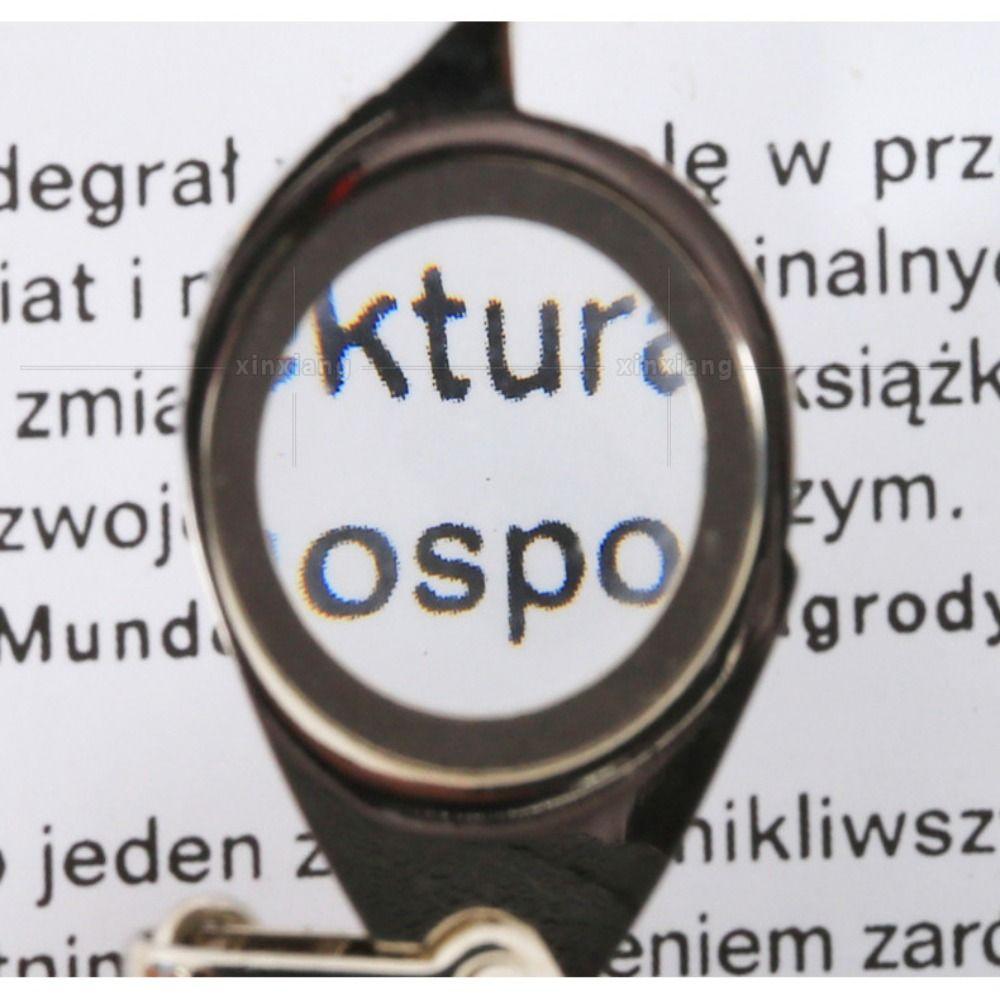 Zinc Zinc Zinc Alloy Handle Magnifying Glasses With Chain Pocket Magnifier Mini Jewelry Loupe Unisex