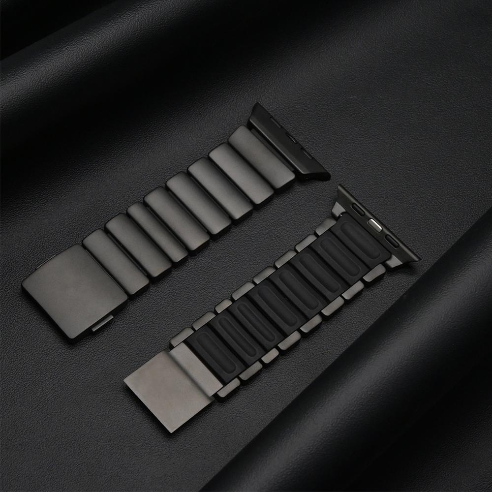 Ремешок из нержавеющей стали для Apple Watch Ultra 3 49 мм Серии 11 10 46 мм 45 мм 44 мм Металлический магнитный ремешок для IWatch 9 8 7 6 SE3 Correa
