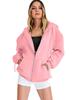 Cross-Border Zipper Hooded Cardigan with Pockets - Casual Long Sleeve Hoodie